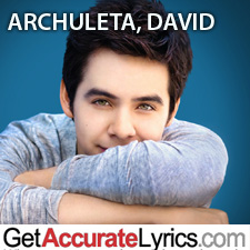 ARCHULETA, DAVID Albums Database with Song Lyrics